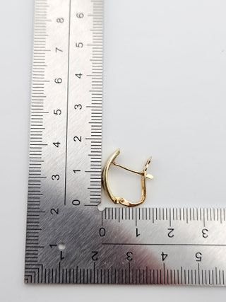 Pendientes de Oro 18K, Catalán, 2,8gr, 1,8cm