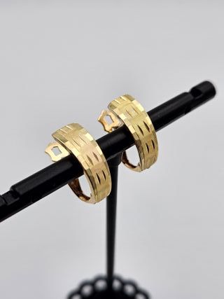 Pendientes de Oro 18K, Catalán, 2,8gr, 1,8cm