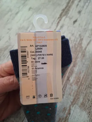 Calzini Gallo a pois bimbo