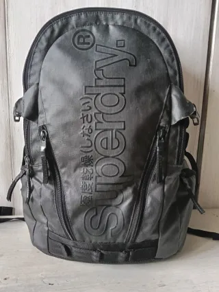 Superdry Zaino Sportivo Nero/Grigio