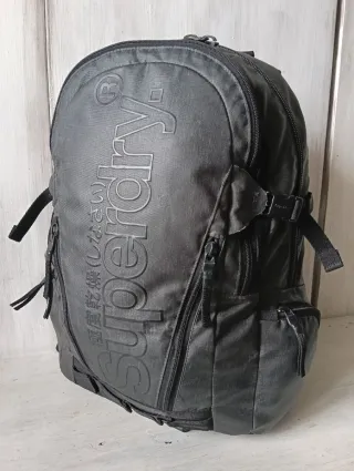 Superdry Zaino Sportivo Nero/Grigio