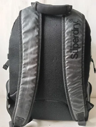 Superdry Zaino Sportivo Nero/Grigio