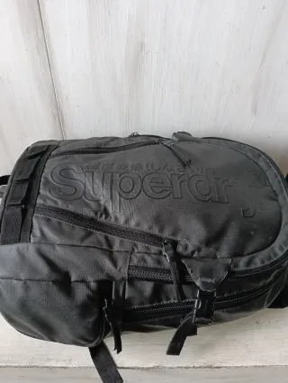 Superdry Zaino Sportivo Nero/Grigio
