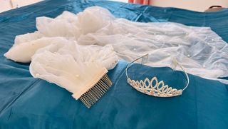 Vestido de novia con cola