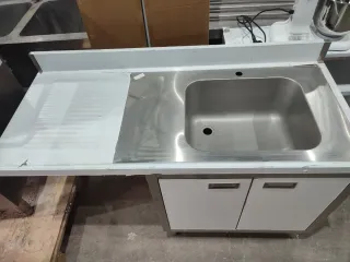 FREGADERO DE 140 CM DE ACERO INOXIDABLE