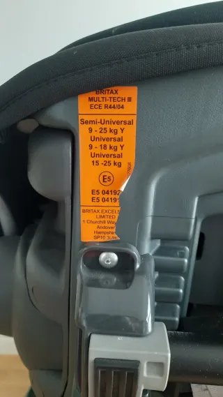 Silla para coche Britax Römer Multi-Tech III