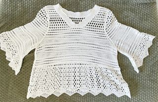 Jersey blanco de punto (tienda local)