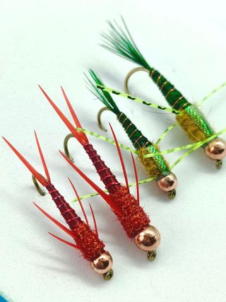 Ninfas de salmón - set de moscas ninfas para pesca