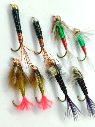 Ninfas de salmón - set de moscas ninfas para pesca