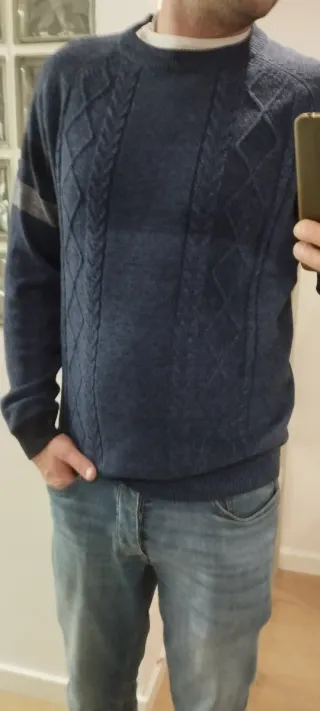 Jersey Coronel Tapioca Azul Talla L