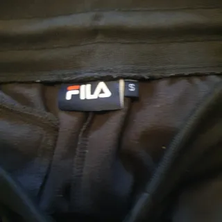 Chándal Fila Negro con Rayas Rojas