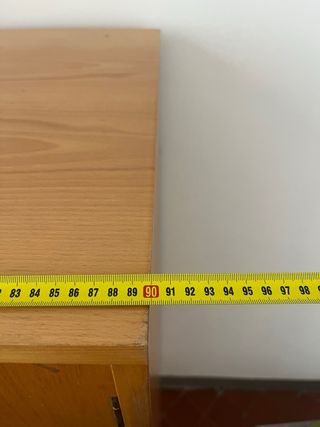 Armario madera años 70 con detalles cuero