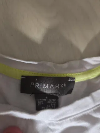 T-shirt corta Primark bianca S