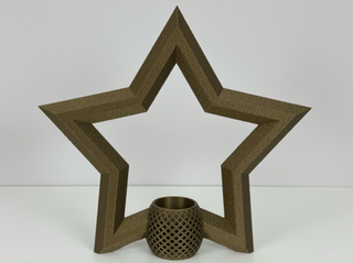 Portacandele a forma di stella