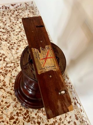 Mesa libro extensible madera maciza clásica salón