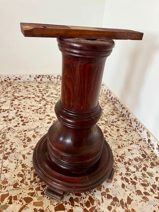 Mesa libro extensible madera maciza clásica salón