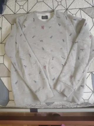 Sudadera Hackett Gris Estampada