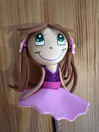 Fofucha-lápiz bailarina.