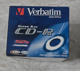 Lotto 3 confezioni CD-R DVD-RW CD-RW Verbatim Fuji