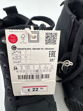 Zapatos Paw Patrol Zara Talla 24 NIÑO NUEVOS