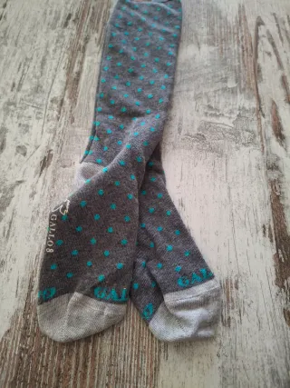 Calzini Gallo bimbo pois grigio/blu