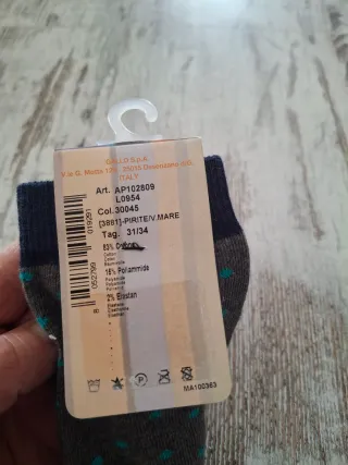 Calzini Gallo bimbo pois grigio/blu