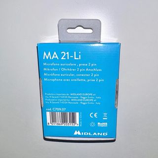 Midland MA21-LI Auricular Micrófono 2 Pines