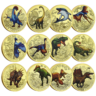 COLECCIÓN MONEDAS DINOSAURIOS EN ESTUCHE