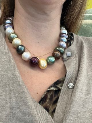 Collar Perlas Cierre Plata