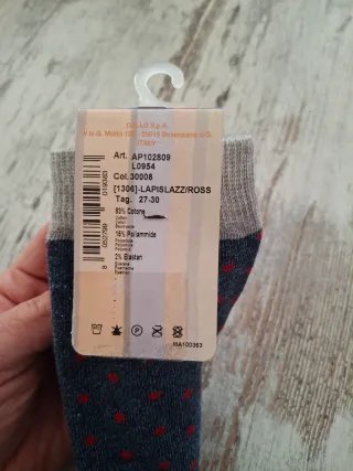 Calzini Gallo bimbo fantasia pois