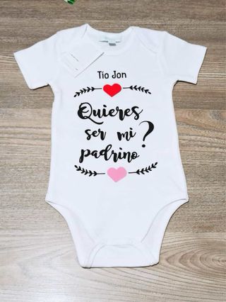 Body personalizado Quieres ser mi madrina/padrino?