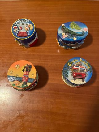 4 Cajitas Joyero Decoradas
