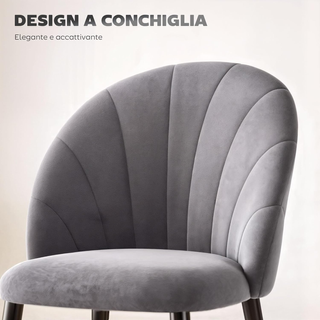 Set di 2 Sedie Sala da Pranzo, Sedie Cucina Modern