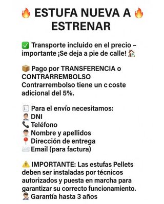 Estufa de Leña Aston - 13.1kW Nueva MAD2013