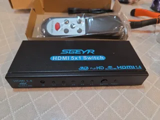 Conmutador HDMI SGEYR 5x1 4K