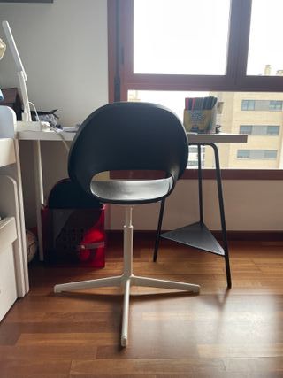 Silla escritorio infantil negra (2 sillas)