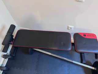 Kit Pesas 50kg + Banco Reclinable