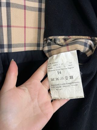 Parka Burberry Nera Novacheck XL puffer