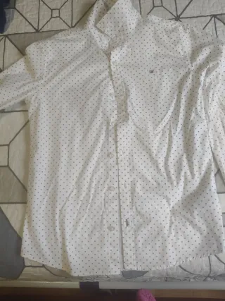 Camisa Tommy Hilfiger blanca estampada