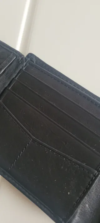 Cartera caballero . PIEL negra