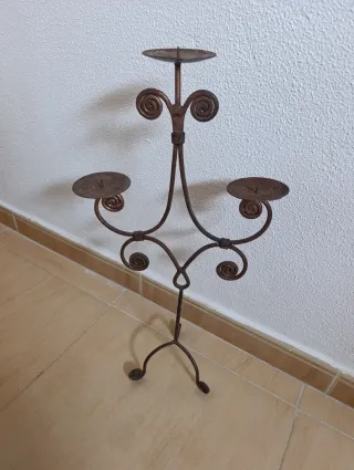 Portavelas tipo Candelabro Vintage Metal