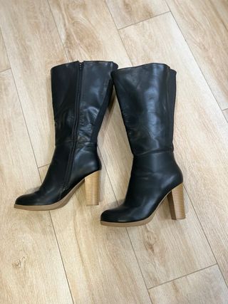 Botas altas caña ancha