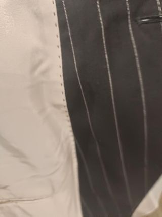 Traje Hugo Boss Raya Negra Talla L