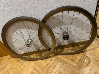 Ruedas Fixie Doradas