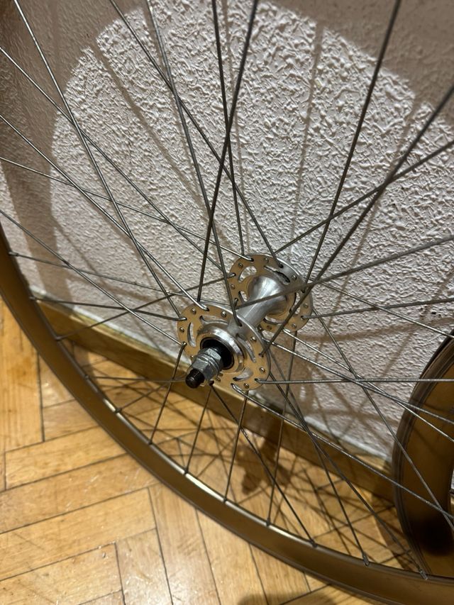 Ruedas Fixie Doradas