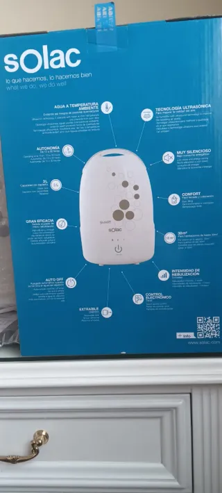 Humidificador Solac Ultrasonidos SMART