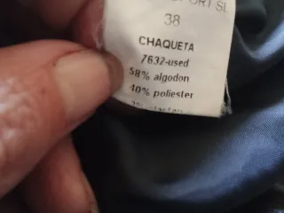 Americana algodón 38