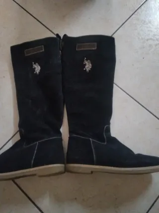 Stivali US Polo Assn neri scamosciati donna 39