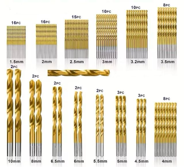 KIT 99 BROCAS DE TITANIO HSS