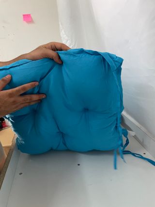 Cojín Banco Jardín Azul 150x50x7cm